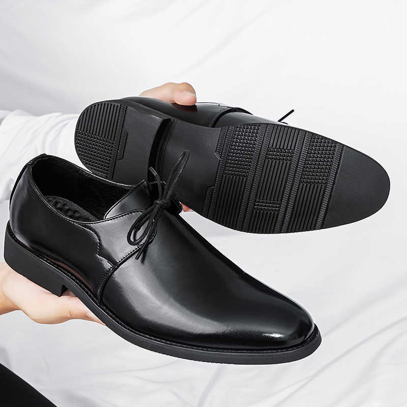 Men's Solid-Color Belt Casual New Shoe Are Comfortable And Classic Business Office Fair Dress Shoe Are Fashionable Wedding Shoes H260805