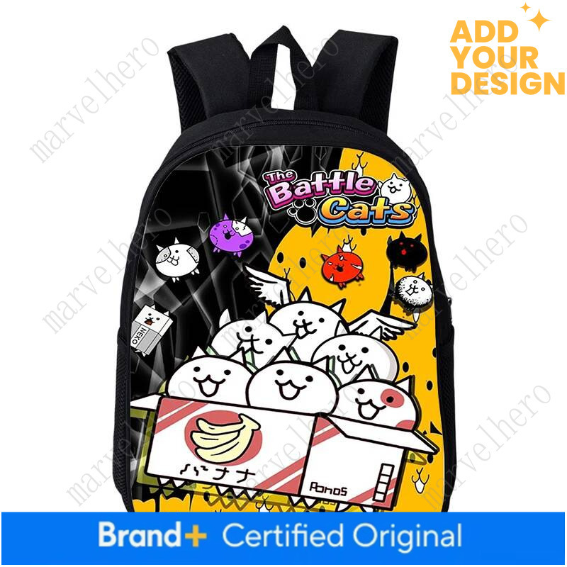 Lightweight The Battle Cats Cartoon School Bags Baby Kindergarten Bag 12 Inch Girls Daypack Kids Backpack Boys Bookbag Mochila