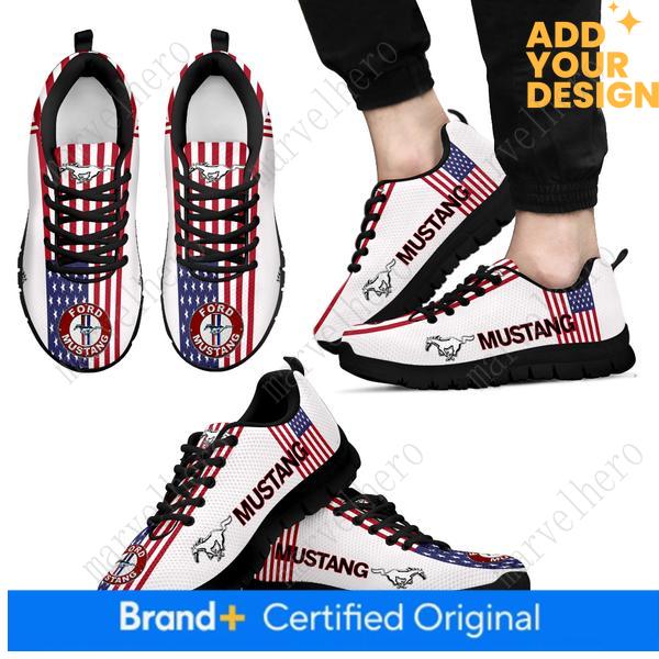 Ford Mustang Sports Shoes Mens Womens Sneakers Cartoon Anime Casual Custom High Quality Couple Shoes Unisex Casual Sports Shoes