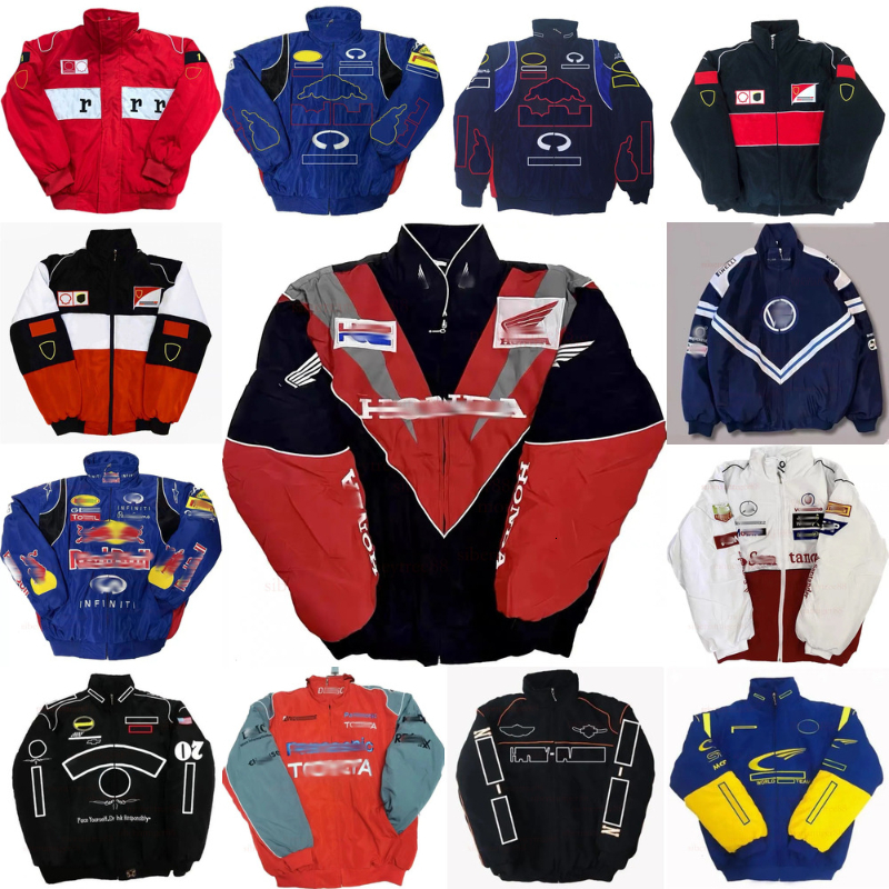 2026 NEW F1 racing suit Mens jackets vintage motorcycle Team Rider car Fans Oversized Full Embroidered Logo Men's f1 Jackets Series coats F1 wi