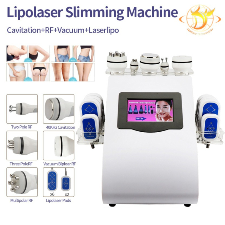 Model Slimming 40K Ultrasonic Cavitation Machine 8 Pads Lipo Laser Liposuction Vacuum Rf Skin Tightening Salon Spa Zz.V1.0A