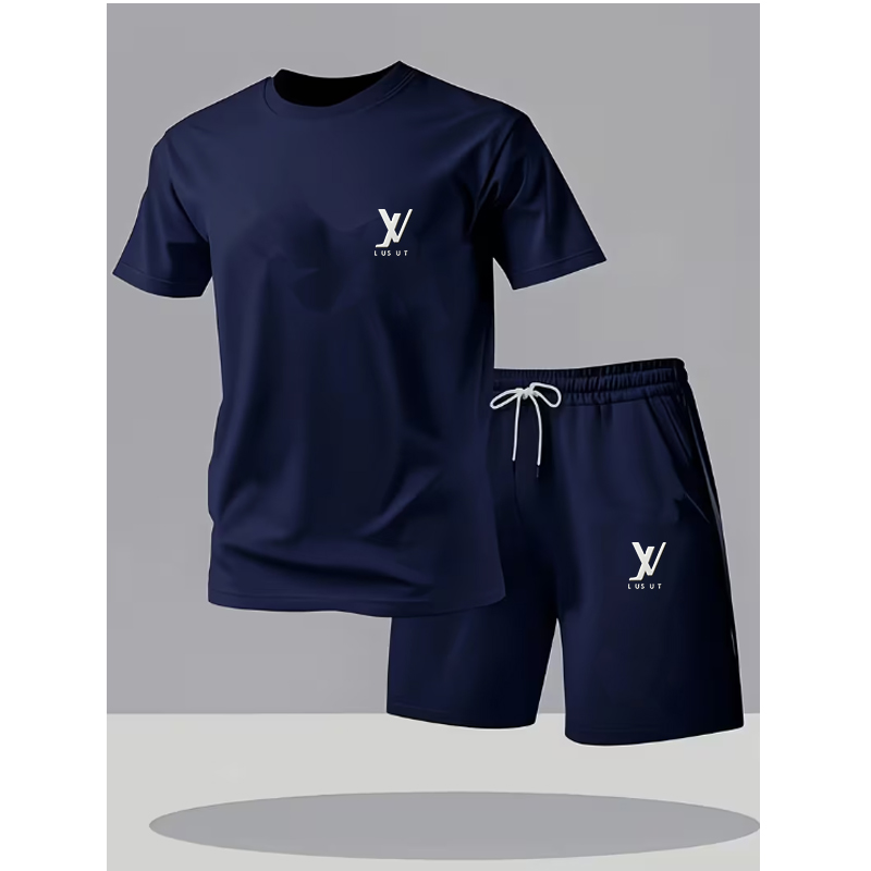 Men's Tracksuits Designer 2 Piece Set T-Shirt+Shorts Sportswear Short Sleeved T-Shirt And Sports Shorts Summer Casual Jogging Pants Set Two-Pie