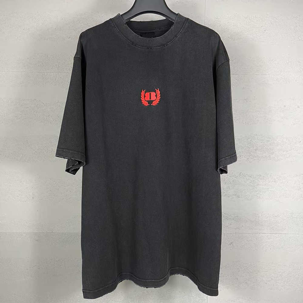 designer mens t shirt Plus Paris Summer Tees Polos Hip Hop Muscle Fit Curved Hem White Cotton Custom Men Women T Shirt Casual Quantity Trend Oversiz