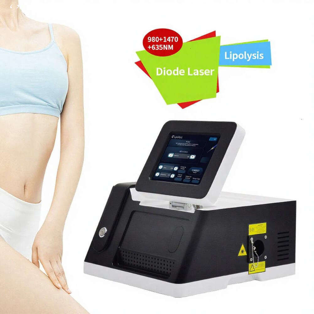 Ace Portable Diode Laser Lipolysis 980Nm 635Nm 1470Nm Liposuction Machine Body Slimming Weight Loss Lipolysis Therapy Skin Tightening Facial Lifting