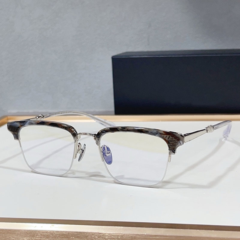 Designer Optical Sunglasses Tortoise Half Frame Frame Retro Style High Quality Luxury Brand UV400 Protective Outdoor Camping Mens sunglasses with Pa