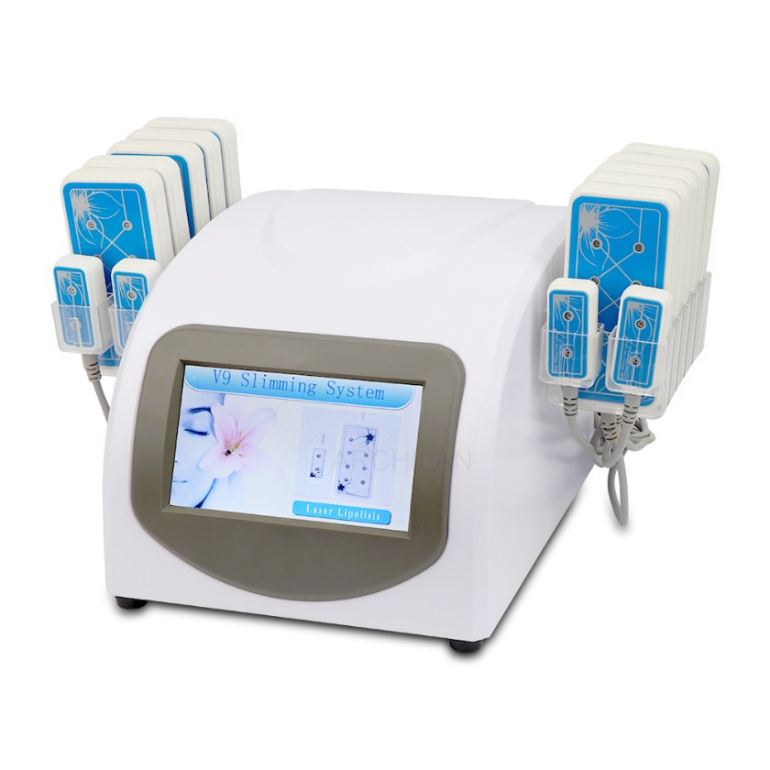 New Fat Loss Slimming 130Mw 635Nm-650Nm Lipo Laser 14 Pads Cellulite Removal Beauty Machine Body Shaping Zz.V1.1B