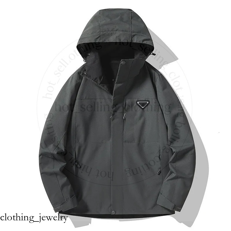 GG P R A Designer Brand Men's Hooded Jackets 2025 Spring Autumn Fashion Casual Coat Womens Hoodie Outwear Overcoat Unisex Couple Solid Color Ou