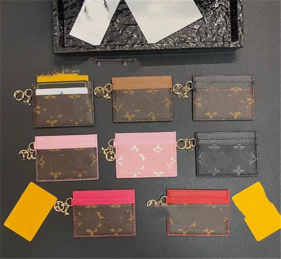 2026 KEY POUCH Designers Mini Leather Wallet Fashion Womens Mens Keychain Ring Credit Designers Card Holder Coin Purse Luxury Wallets With Box New H