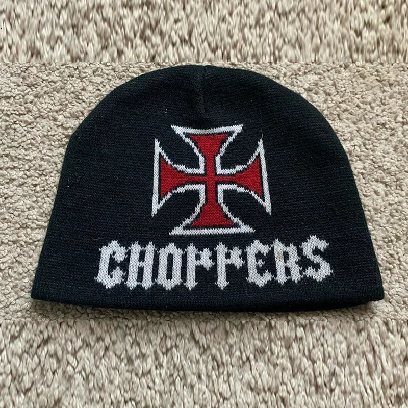 Chapeau tricoté chaud d'hiver unisexe, casquette de crâne à motifs, à la mode, résistant au froid, Hip Hop, Streetwear, couvre-chef, 260804
