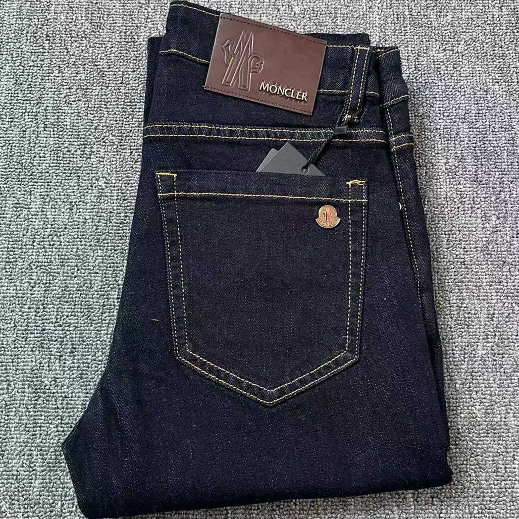 Xintang jeans men's Korean version slim fit small foot high quality European elastic washed original color pants S2608042QC0
