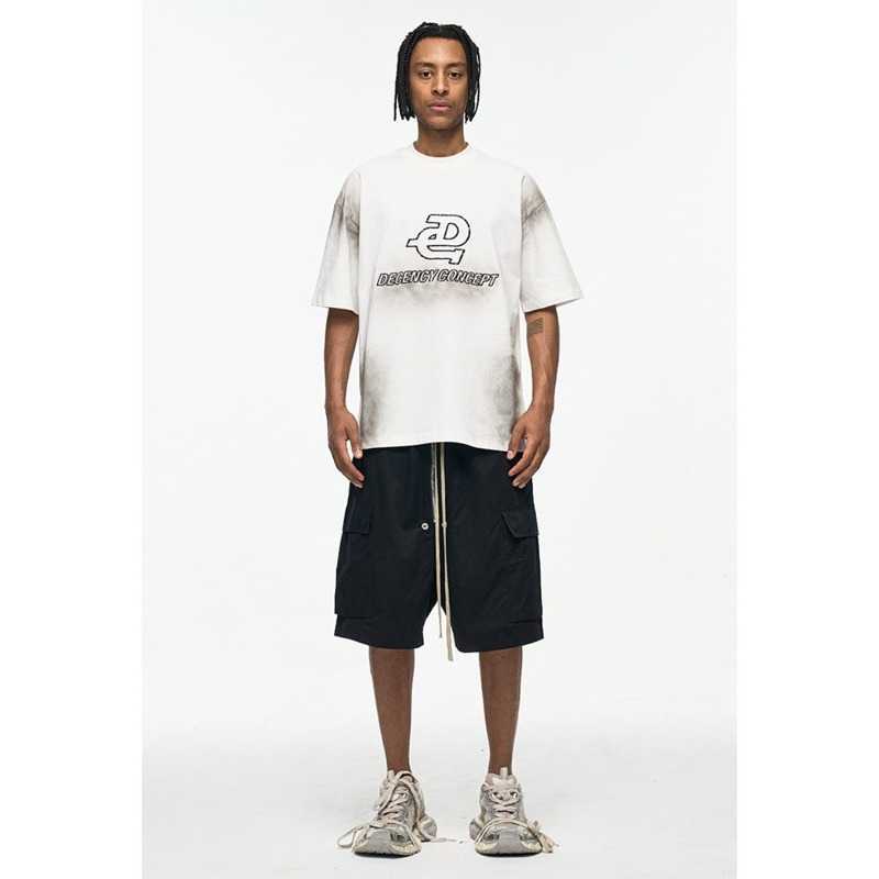 2026 High Street RO Style Large Zipper Trendy Brand Dark Vibe Loose Pocket Summer Drawstring Cargo Shorts for Men S260804GETK