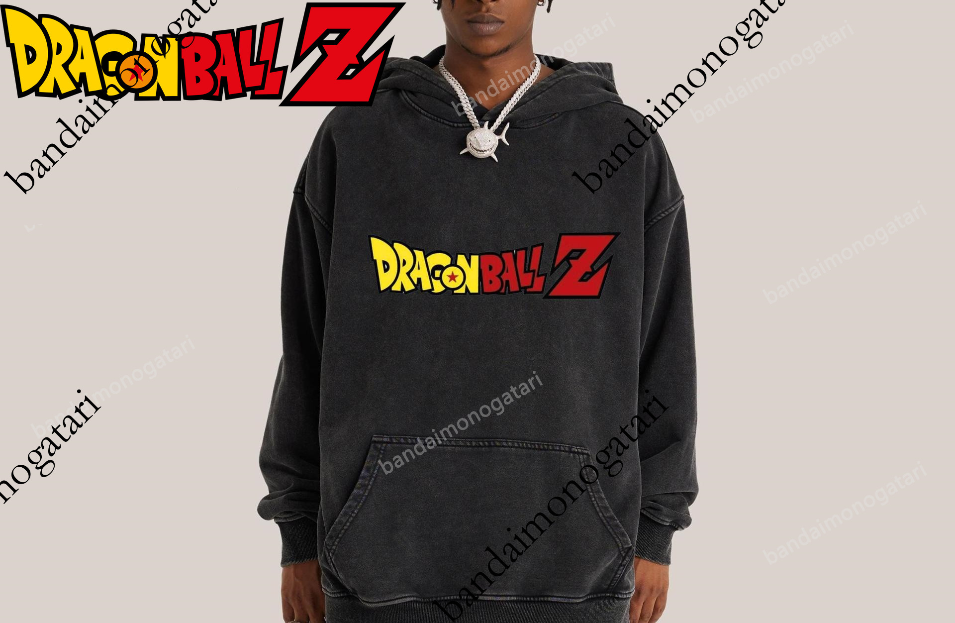 Washed vintage Dragon Ball Goku series hoodie, Japanese anime, autumn winter 330G heavyweight hooded sweatshirt, distressed and loose fit b3ed