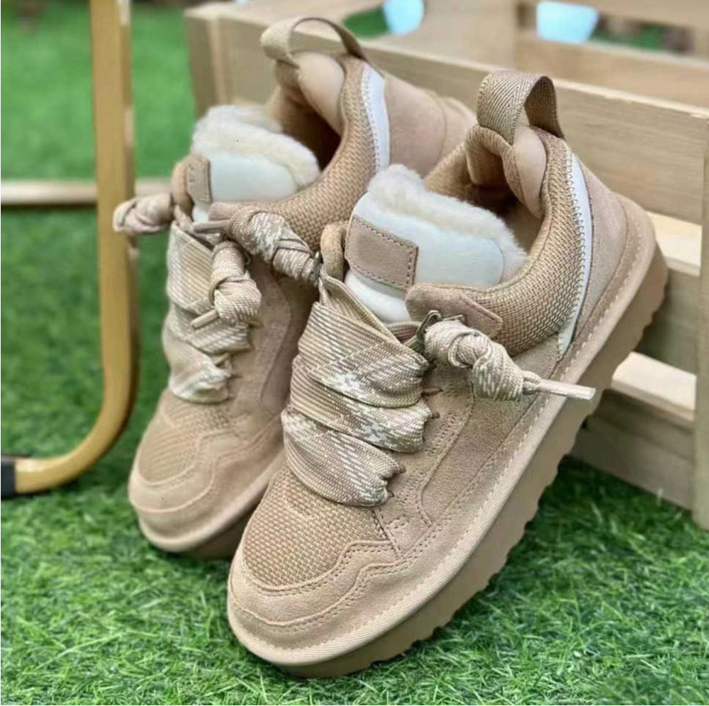 2026 Designer Lowmels Sand Trainer platform boot fashion snow boots women ankle booties sheepskin mens womens winter shoes fjpq