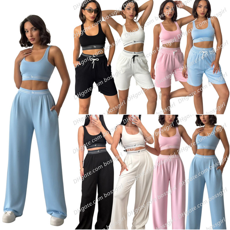 Ensemble de sport femme 2 pièces débardeur taille haute gainant yoga fitness