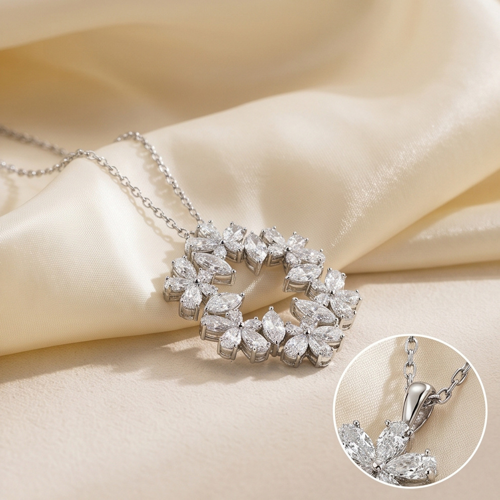 Sparkling Starry Diamond Wedding Jewelry Necklace Exquisite Fashionable Collarbone Chain Accessory 2026 New Model for Women