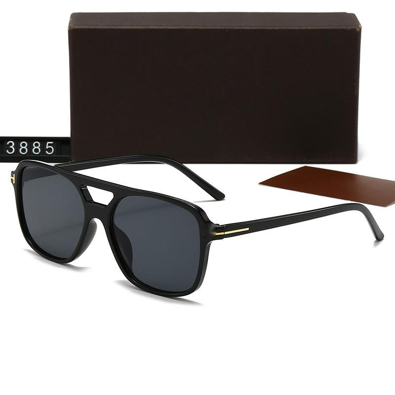 FF Top Luxury Sunglasses For Woman Man Shade Designer Luxury Glasses Double Beam Square Frame Men's And Women's Sunglasses Personality Ver