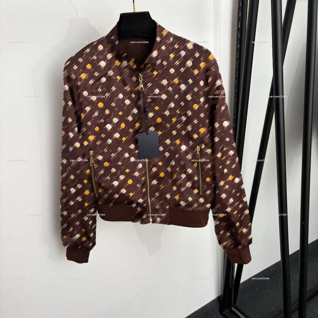 Luxury Womens Jackets Full letter printing lining Coat Women Casual Long-Sleeved Loose Double sided baseball jacket women designer clothes A394X08N1