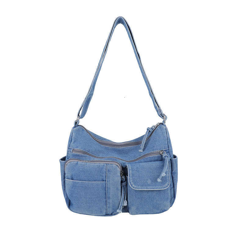 Shoulder Women's Patchwork Vintage Denim Bag Convertible Crossbody Bag Large Capacity Casual Daily Street H260805