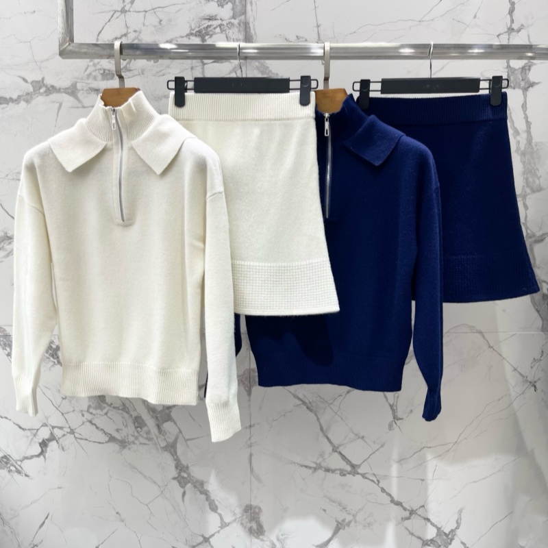 dresses women's Designer dresses for woman luxurious Two Piece dresses Spring and Summer Stylish Youth-Friendly Knitted Short-Sleeved Top + Ski
