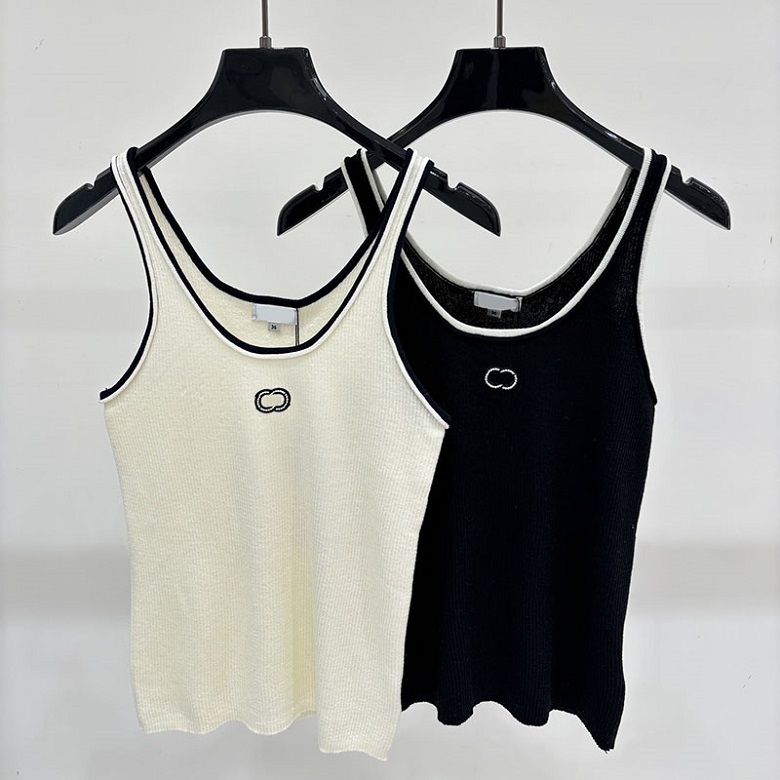 Designer Women Sexy Vests Luxury Slim Fit Casual Breathable Tank Tops Summer Street Style Cozy Home Party Knit Singlets