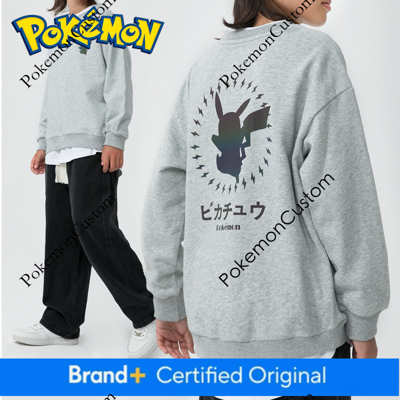 Japanese-style trendy children's clothing, autumn collection, Pokemon fantasy color print round-neck top, 2026 new model boys' composite c