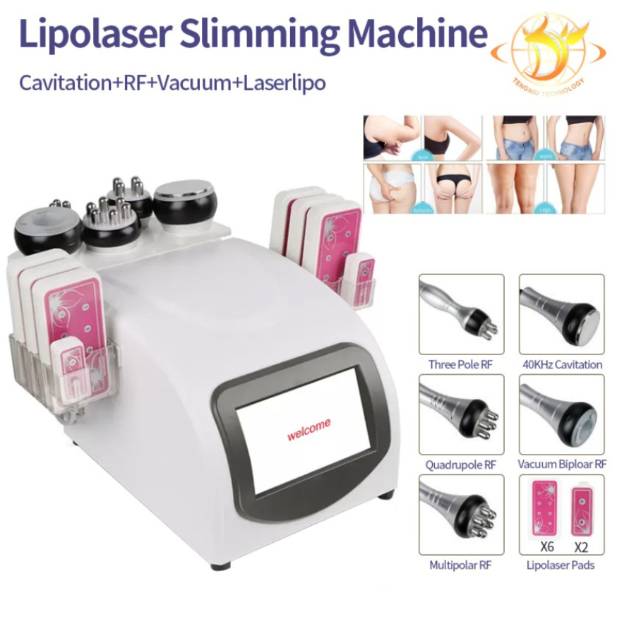 Home Lipolaser Rf Professional Slimming Machine 10 Largepads Lipo Laser Rf Beauty Equipment Device For Zz.V1.1B