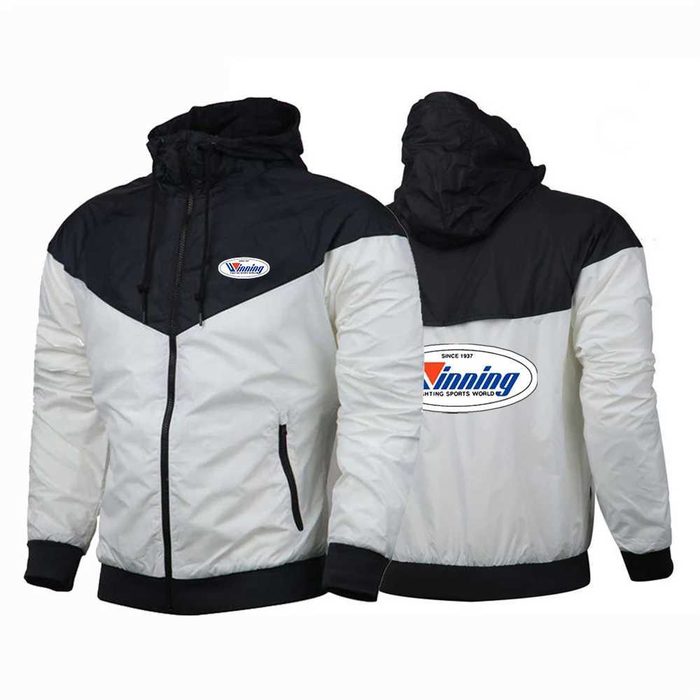 Winning Boxing 2024 New Men Printing Five-Color Windbreaker Spring and Autumn Harajuku Windbreaker Zipper Fashion Jacket Tops S260805YBWO