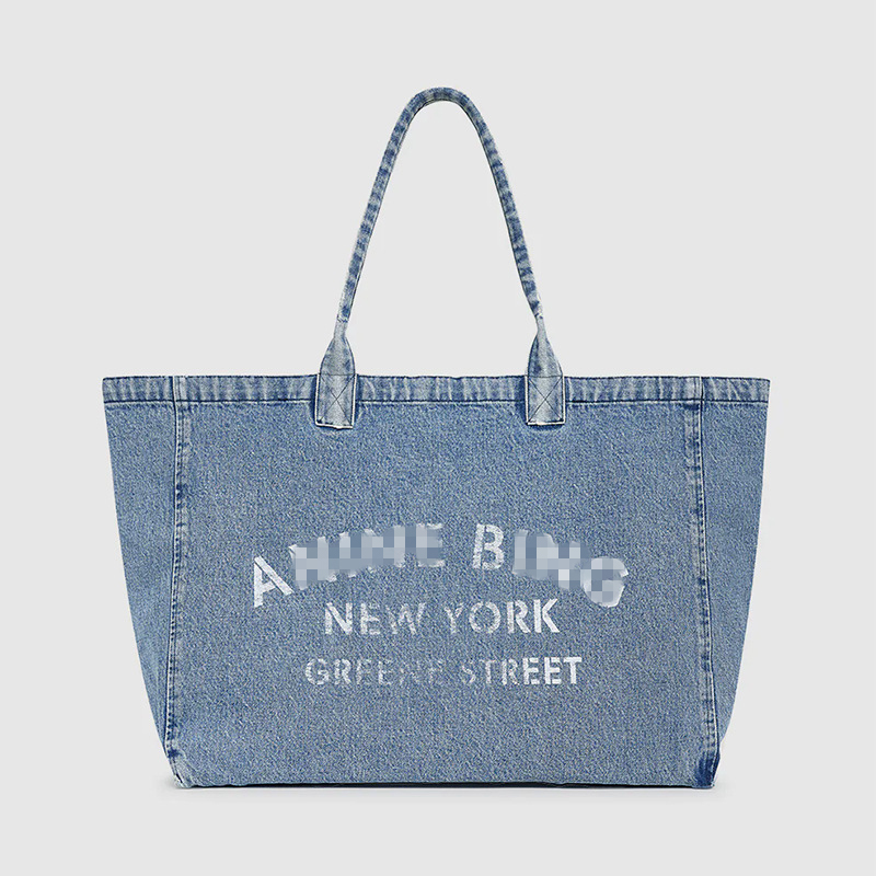 Pop Designer Womens Retro Washed Handbags Large Capacity Shoulder Bag Multifunctional Canvas Denim Messenger Tote Clutch Aninely Shopping Bags Hobo