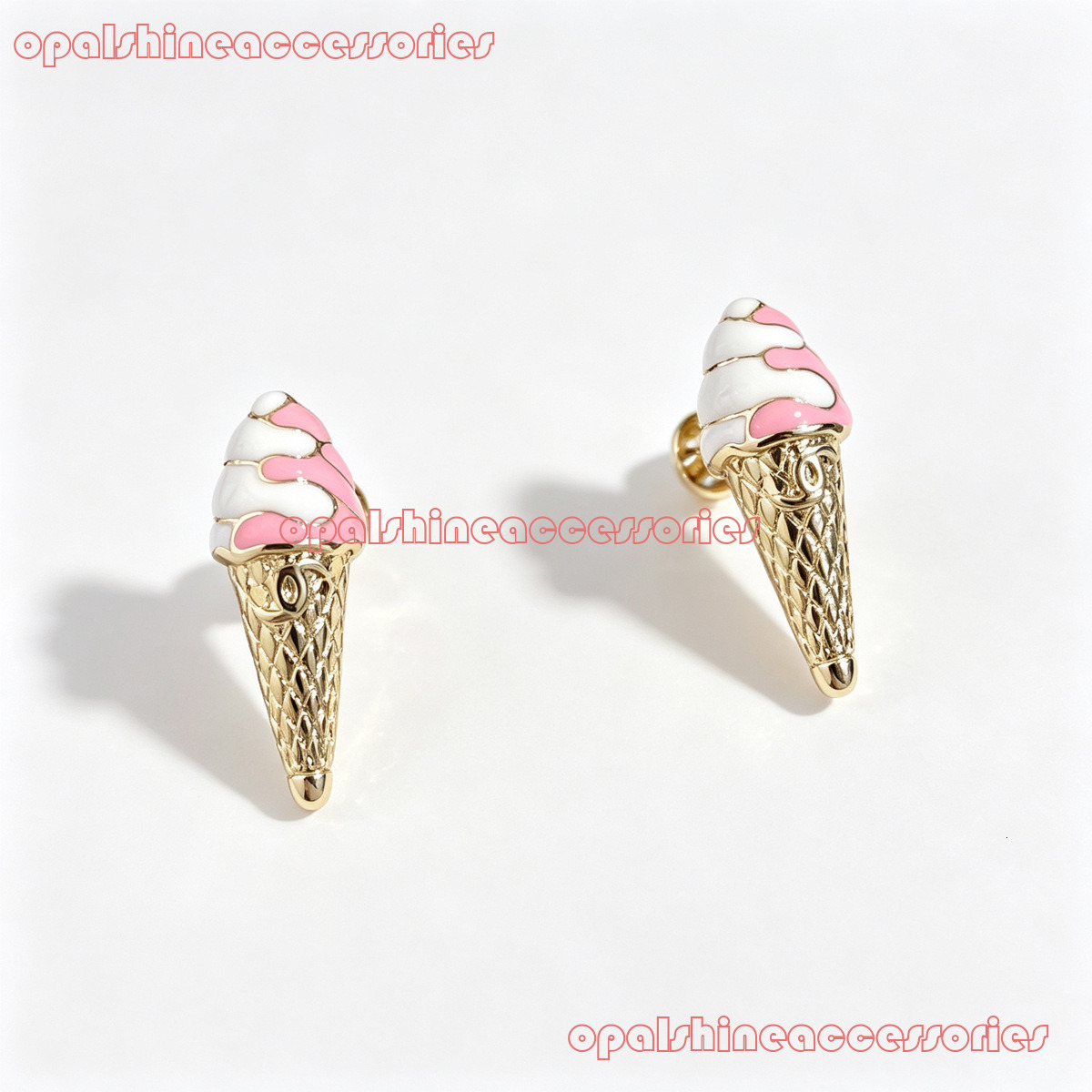 Designer Jewelry Channel 26 new styles of enamel glaze earrings fashionable sweet elegant light studs and earrings CC Earring