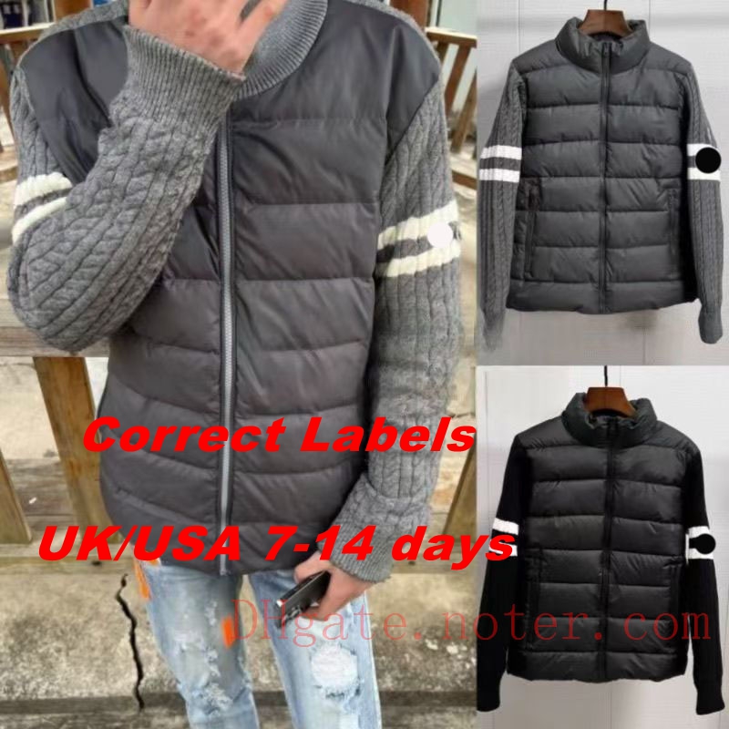 Luxury Mens Jackets NFC Coat Wool Arm Body Warm Winter Designer Mens Jacket QR Code Stand Collar Autumn Embroidery Zipper Jackets Zippers Comic Male