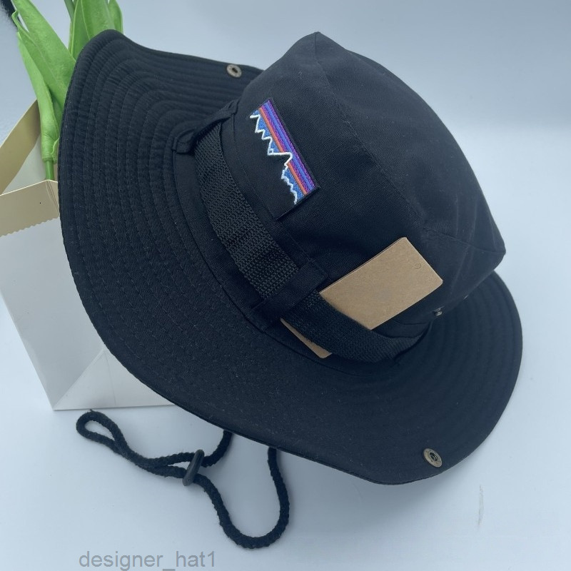 Designer hat Summer Men Designer Bucket Hats Outdoor Wide Brim Hats Women Caps Hiking Mesh Fisherman Hat Beach Western Cowboy Hat Sunscreen Cap