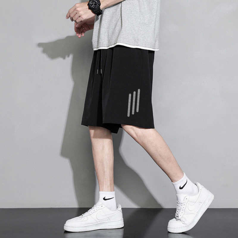 Quick-Dry Shorts for Men Summer 2025 Casual Loose Straight Ice Silk Breathable Stretch Sports Five-Point Shorts Air Conditioning Shorts S260804L0PL