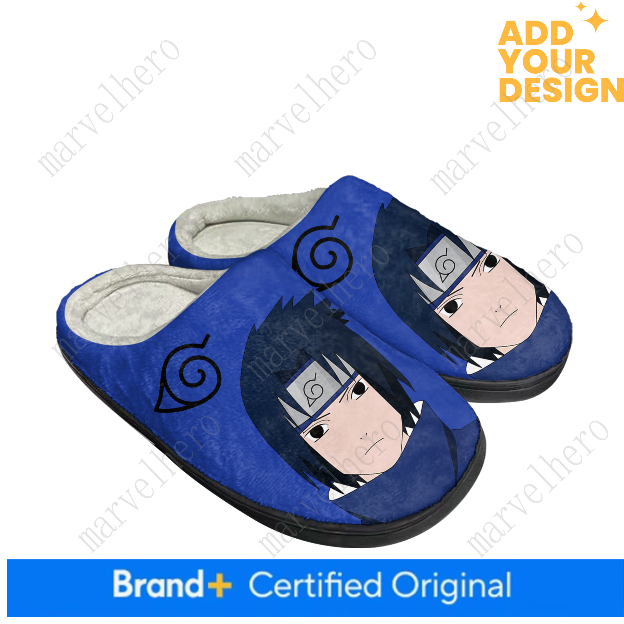 Sasuke Uchiha Sasuke Uchiha Home Cotton Slippers Mens Womens Youth Anime High Quality Plush Bedroom Keep Warm Shoes Custom Thermal Winter Slipper In