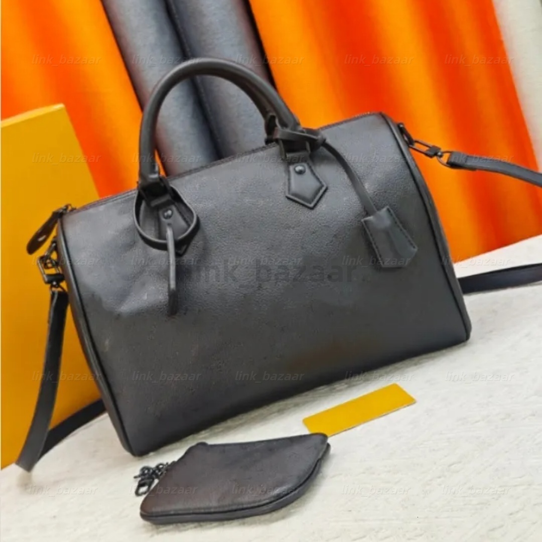 Luxury Bandouliere black P9 boho soft 30 designer tote bag denim leather shoulder bag speedy30cm women travels classic flower checked purse M13904 t