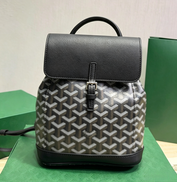 Luxury Designer Mini Backpack Women Men Canvas Leather Flap Shoulder Bag Classic Pattern Vintage Style High Quality Travel Rucksack