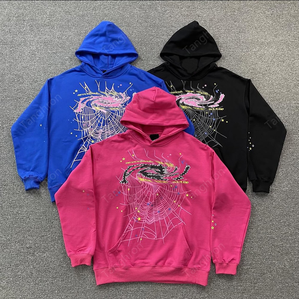 Star long sleeve hoodie Designer sweatshirts Rhinestone zipper Splicing chrome plating Casual shirt Vintage self-cultivation Sweatpants letters pull