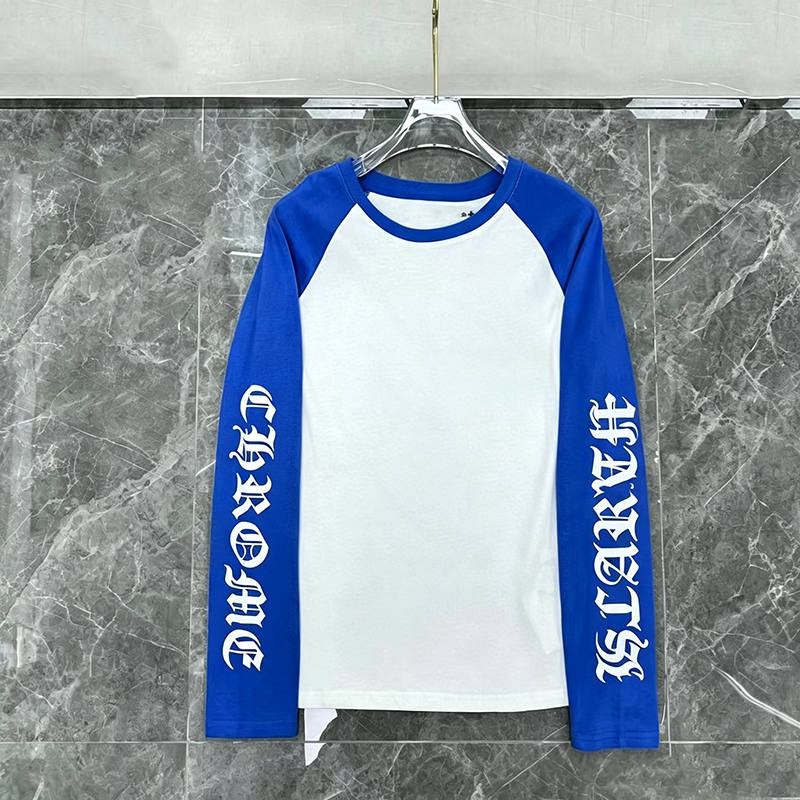 Chr ome Tshirts Fashion Designer Men Printed Cotton Casual Cross Mens T Shirt Designer T Shirts Long Sleeve Graphic Tee Letter Ventilate Print cloth