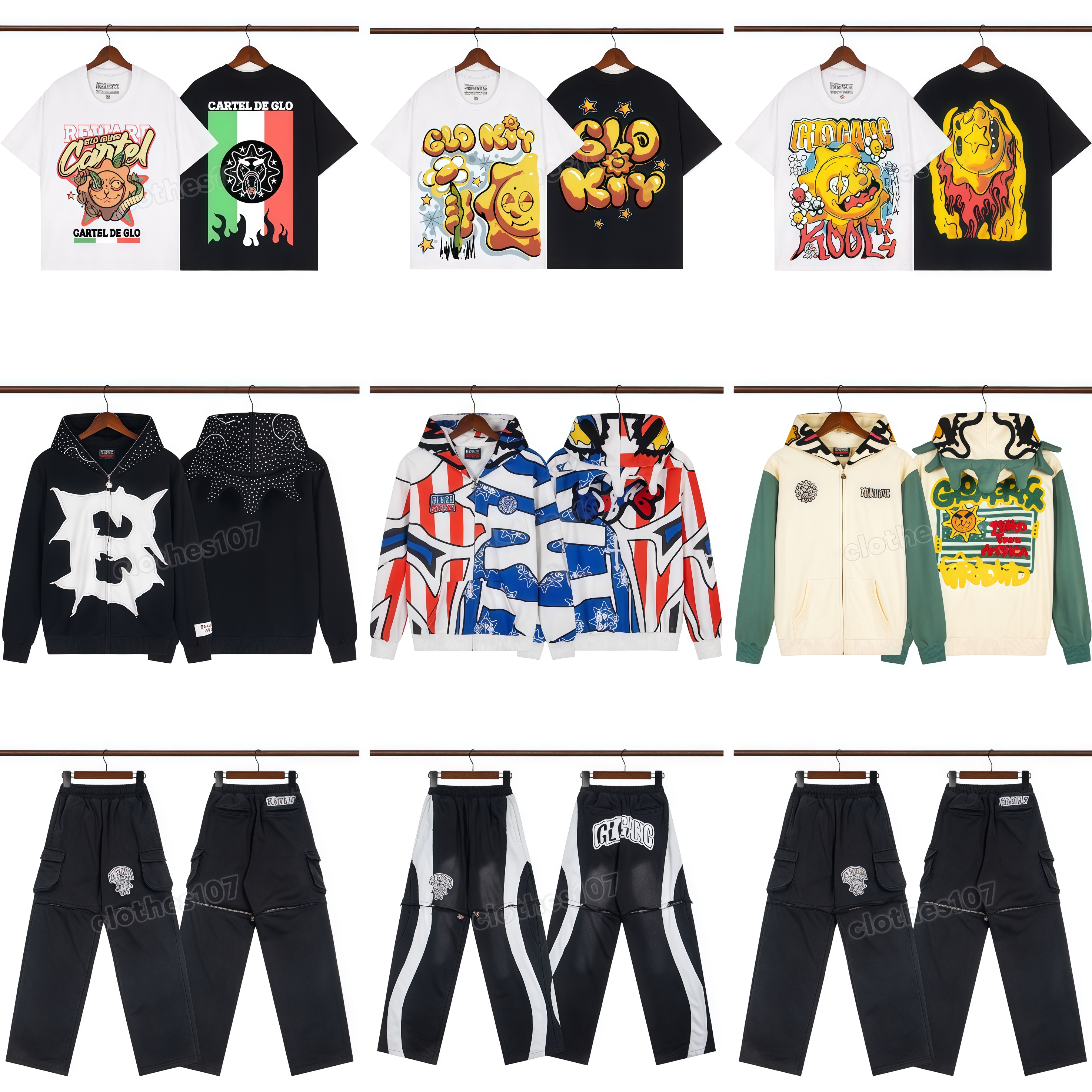 Glogang hoodie men glogangshirts pants streetwear pullover camouflage long sleeve fashion men hiphop sweatshirts multicolor zip-up hoodies for me