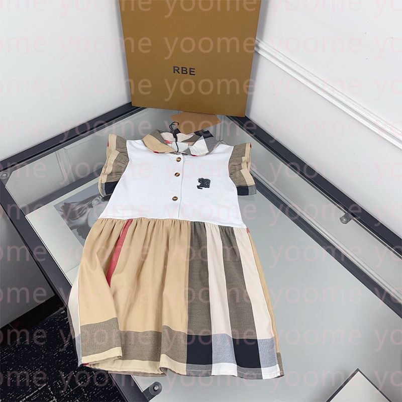 HOTSELL designer Children suit with collar polo dress, waist cinched casual short sleeved casual pants, two piece set trendy
