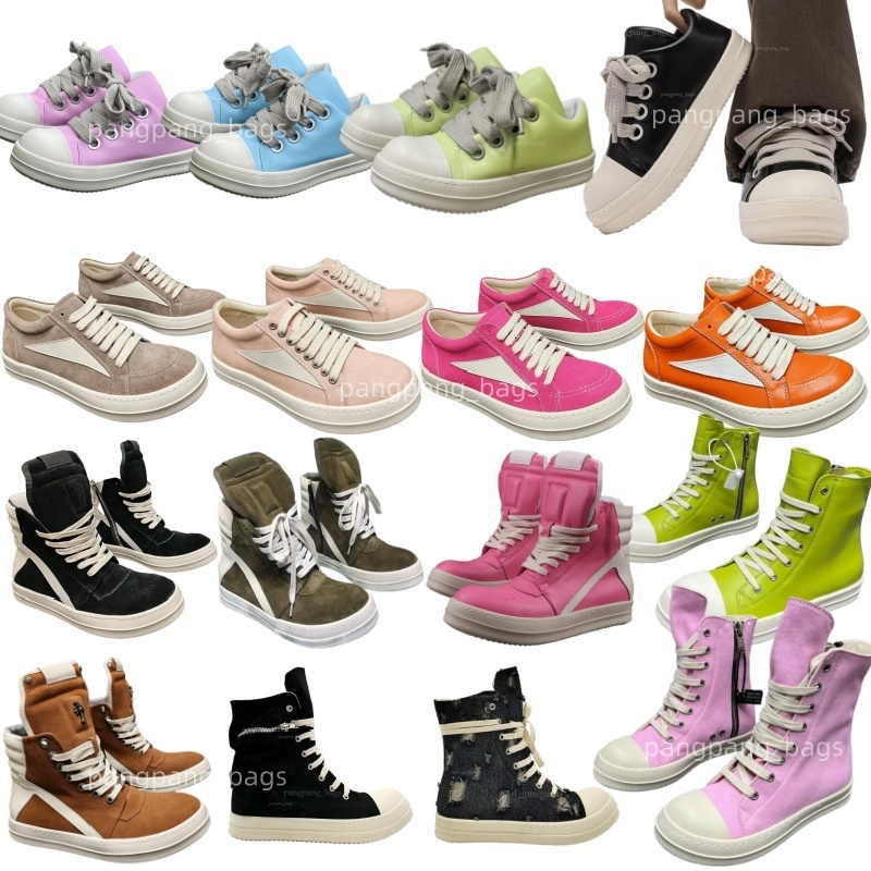 Designer Ro Shoes Casual Shoes Mens Women Low Furry Black White Canvas Genuine Leather RO Boots Luxury Top Horse Hair Suede Brand Sneakers leather C