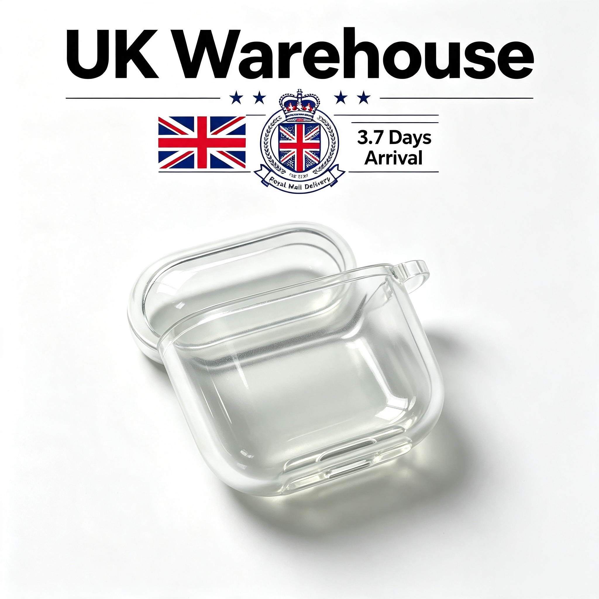 DE/UK 2026 Hot Sale High Quality Earphone Clear Case for Model Pro 2 3 4 - Shockproof Transparent Silicone Cover with Keychain - Anti-Yellow Slim Pr