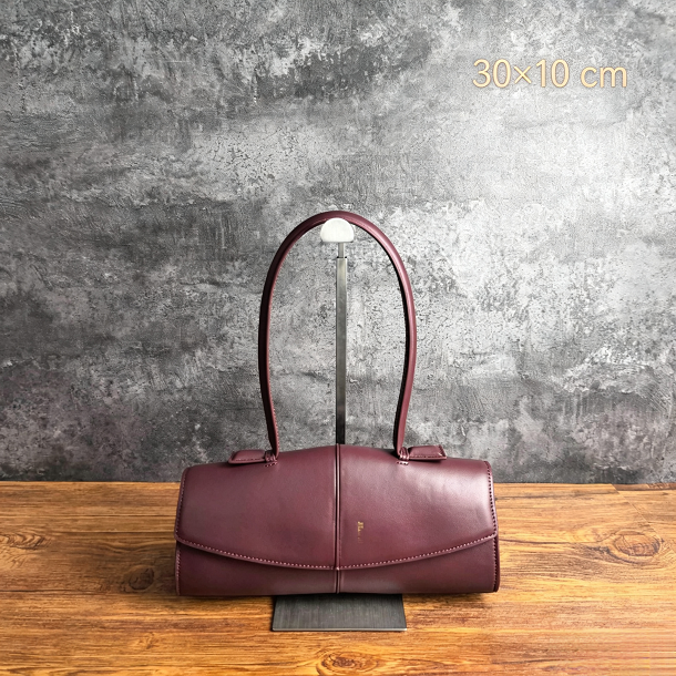 Women Designer Bag Luxury Genuine Leather Top Handle Handbag Flap Shoulder Purse Cylindrical Tote Multi Size Color Options Hot Sale