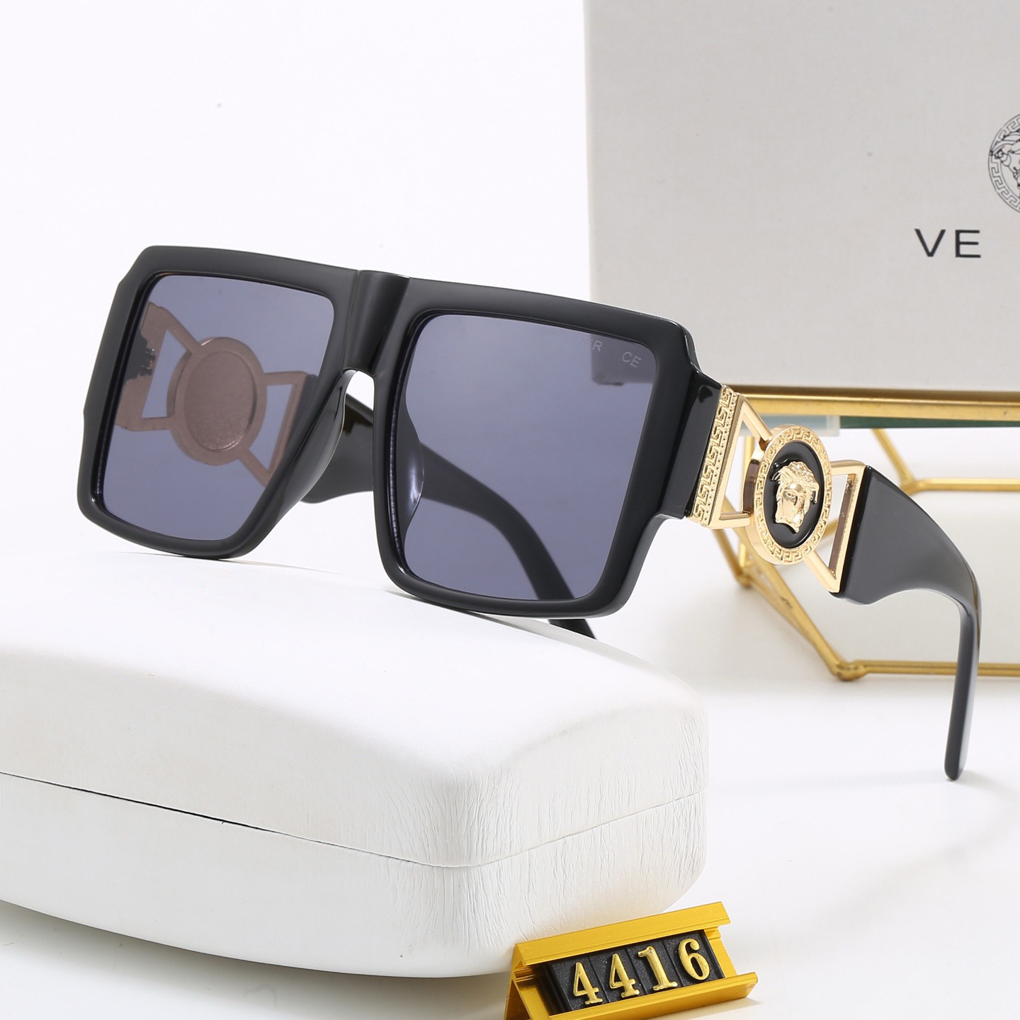 sunglasses for women designer Classic Big Frame men luxury Cat Eye glasses Trendy versatile UV resistant polarizing mirror Driving Beach Travel Sung