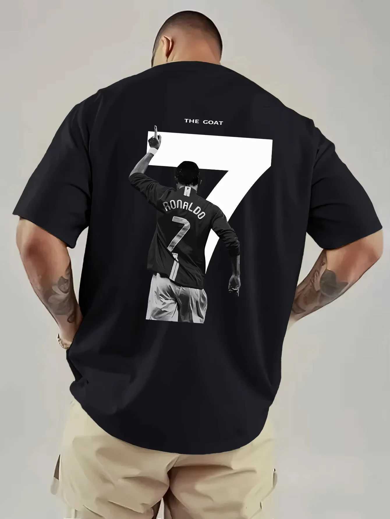 New Arrival Mens Clothes CR7 Cristiano Ronaldo Soccer Graphic Jersey Back Print Short Slved Round Neck Y2k Fashion Tshirt Men L2608060B96