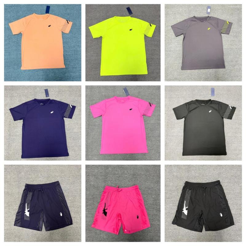 Men's T Shirts Designer Asicsly Sports T-shirt Casual Breathable Quick Dry Gym Tees Loose Lightweight Running Tennis Tops Summer