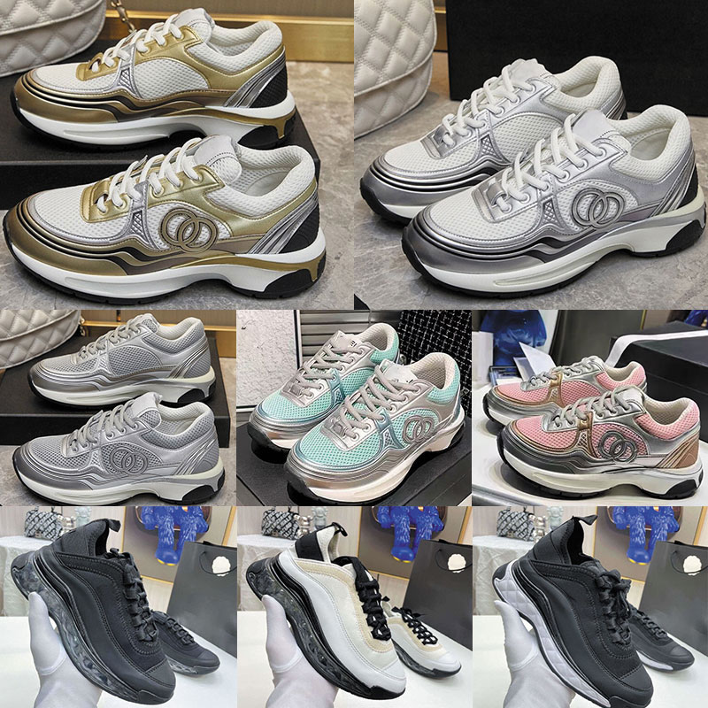 Designer shoes 23C Sneakers women Golden Silver Horn King Black white pandasneaker C Silver casual shoes womens platform sneaker luxury famous class