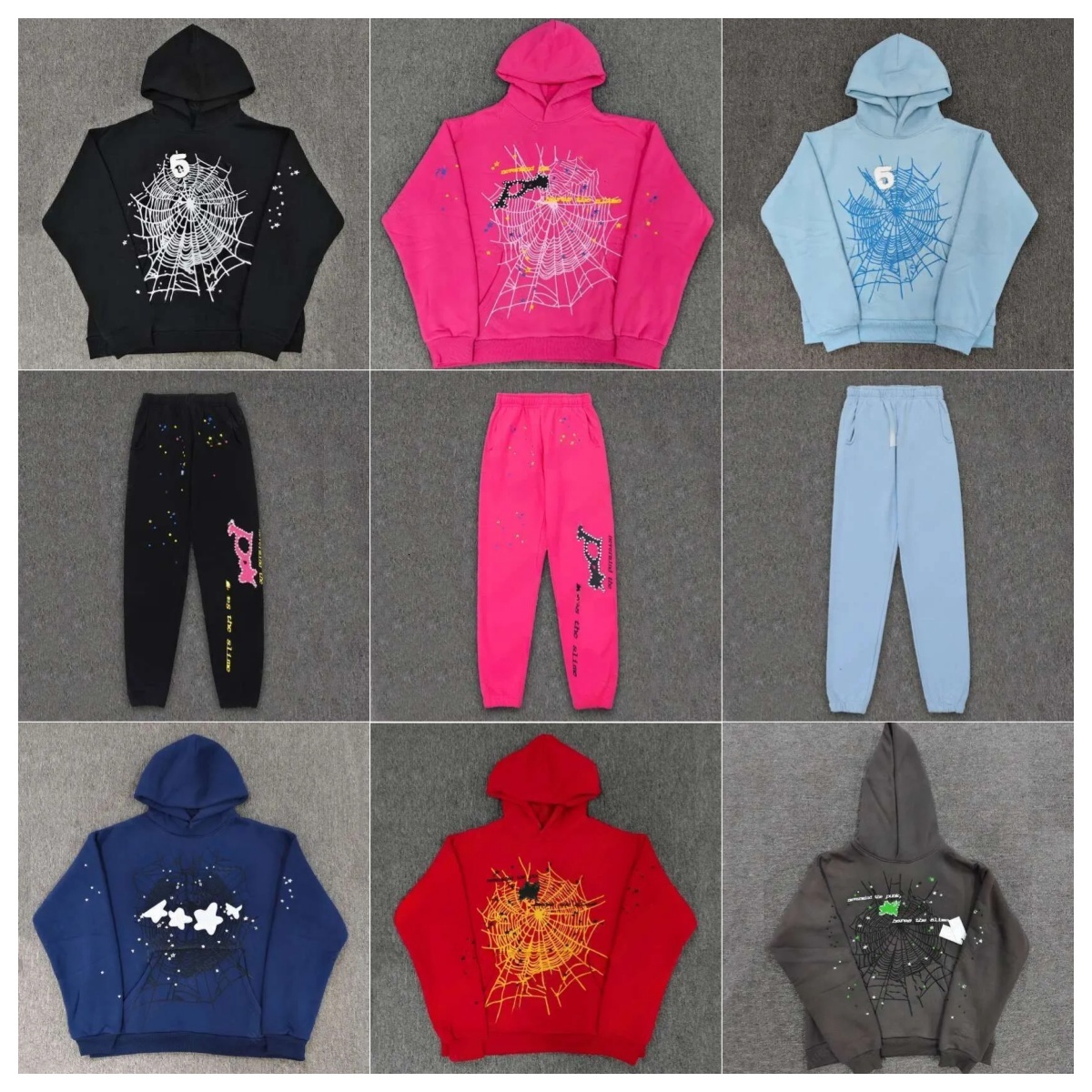 Spider Web Foam Print Oversized High Street Hoodie Men Women Jumper Autumn Streetwear Unisex Hip Hop Vintage Loose Pullover Hooded Daily Athleisure