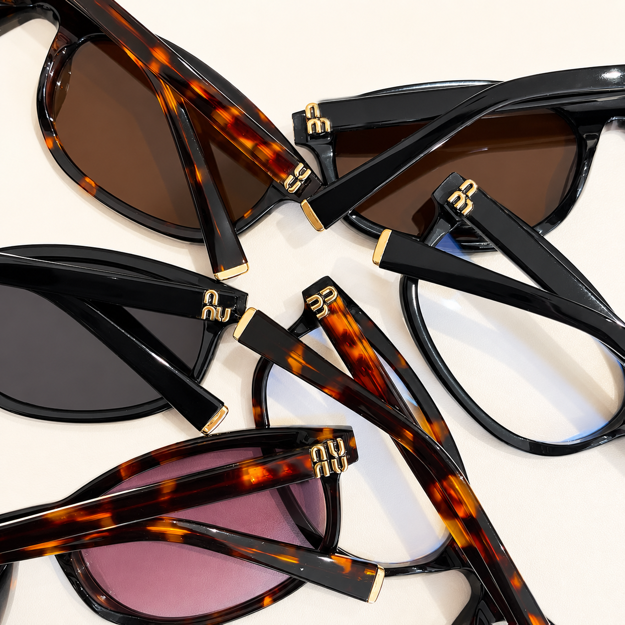 miummi sunglasses Retro Tortoiseshell Oval 5521 Designer Sunglasses For Women UV400 Brown Lens Slim Frame Fashion Eyewear High Quality Vintage Outdo