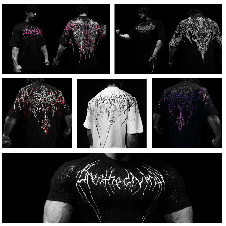High quality Mens T Shirts Breathedivinity Bloodraven Oversized Essential for Sports soft crew neck Cotton daily wear for men women