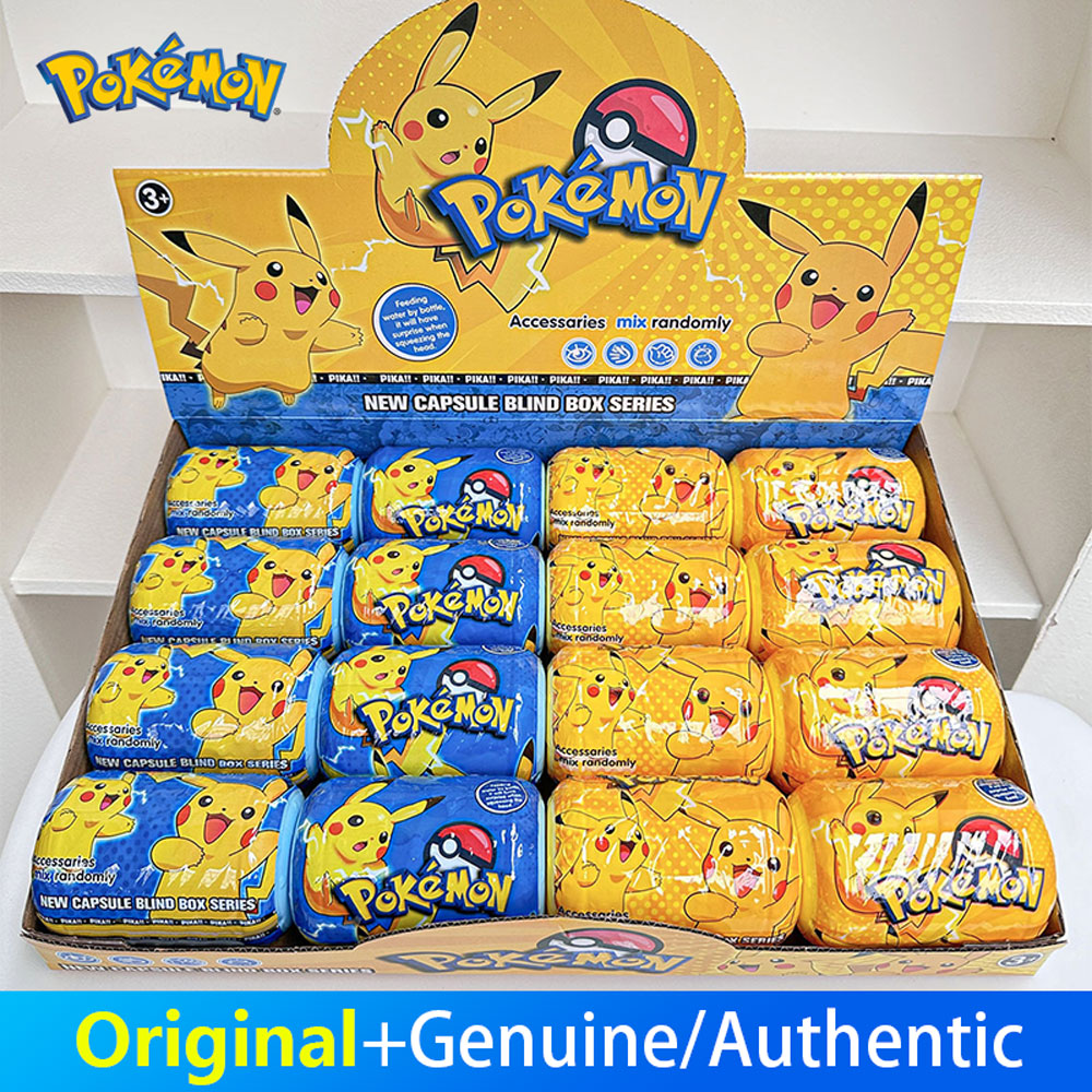 Mini boîte aveugle de capsules de dessin animé Pokemon, figurine de monstre de poche aléatoire, cadeau pour enfants, décor de bureau, ornement de